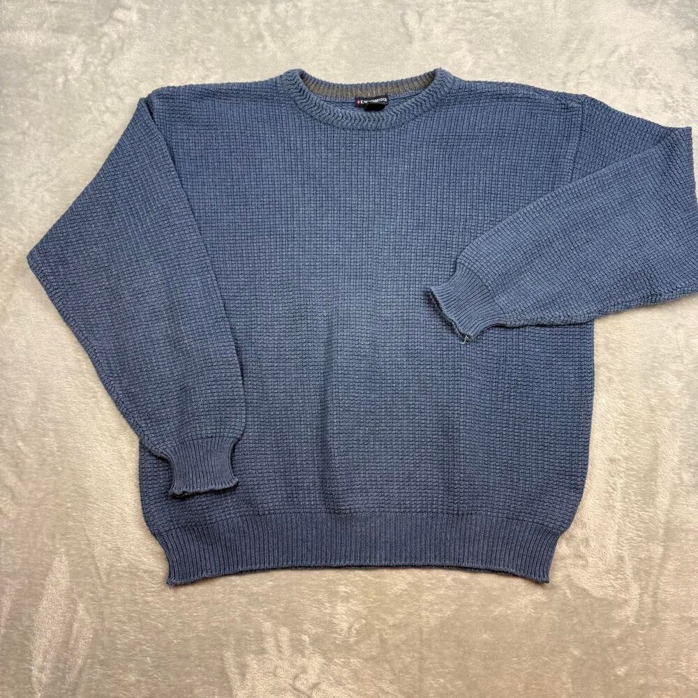 Knightsbridge Men's Blue and Navy Jumper